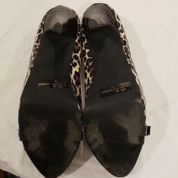 Leopard Heels size 10 Qupid brand - Picture 6 of 7